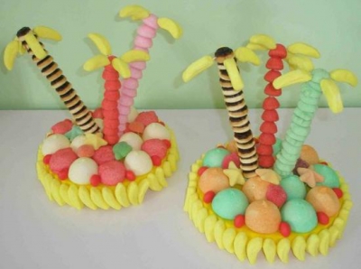 Gâteaux et objets en bonbons